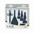 Set de antrenament anal din silicon LUX Active (negru)