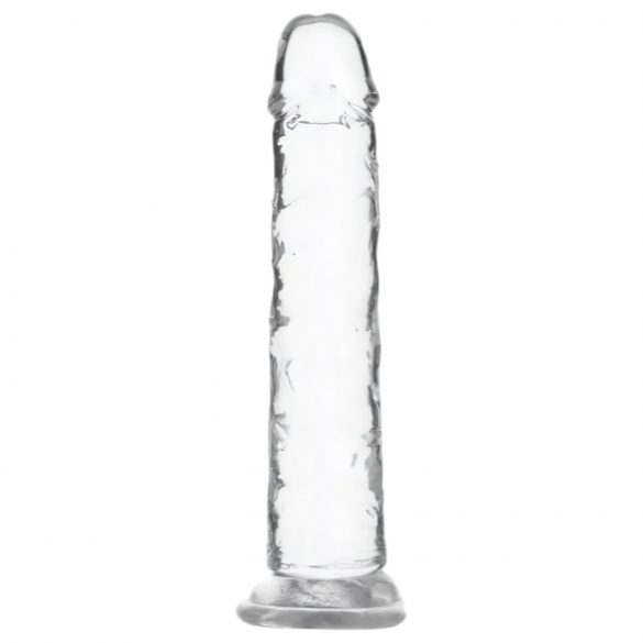 Addiction Crystal - Clear Dildo with Base - 18cm