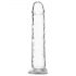 Addiction Crystal - Clear Dildo with Base - 18cm