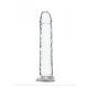 Verslaving Crystal - dildo met voet (doorzichtig) - 18cm