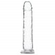 Addiction Crystal - Suction Cup Dildo (Transparent) - 18cm