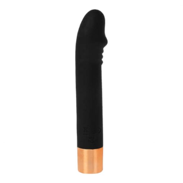 Einsamer Charme Vibe Dick - Akkubetriebener, wasserdichter G-Punkt-Vibrator (schwarz)