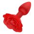 Einsame Rose Plug - wiederaufladbarer, ferngesteuerter Analvibrator (rot)