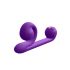 Snail Vibe Duo - Rechargeable 3-in-1 Stimulator Vibrator (Purple)