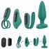 Sex HD - Uppladdningsbar, Radiostyrd, 4-delars Vibrator set (Turkos)