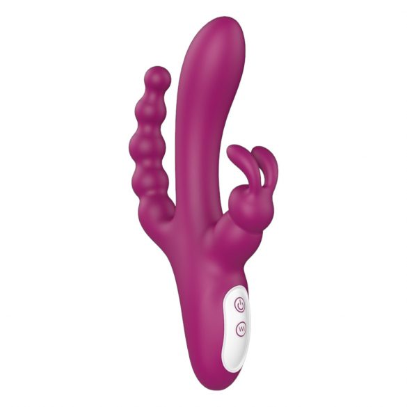 Sex HD Joker - wiederaufladbarer, wasserdichter Dreifach-Vibrator (rot)