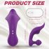 Sex HD Chomper - oplaadbare, waterdichte clitoris- en anaaldildo (paars)