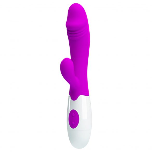 Pretty Love Snappy - Vibratore impermeabile per punto G con stimolatore clitorideo (viola)