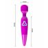 Vibratore Massaggiante Pretty Love Wand con Batteria Ricaricabile (Viola)