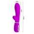 Pretty Love Thomas - oplaadbare vibrator met clitorisstimulator (roze)