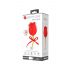 Pretty Love Rose Lover - wiederaufladbarer, zungenartiger 2in1 Klitorisvibrator (rot)