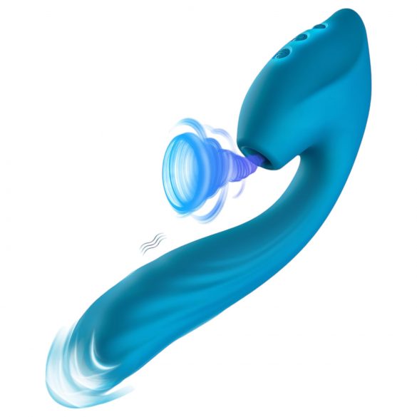 Waterproof G-spot Vibrator and Clitoral Stimulator (Blue)