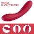 Vibeconnect Hilary - Rechargeable Silicone G-spot Vibrator (Red)