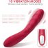 Vibratore Ricaricabile in Silicone per Punto G "Vibeconnect Hilary" (Rosso)