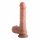 Dual Density - Saugnapf, Hoden realistischer Dildo - 20cm (natur)