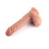 Dual Density - upínacie, realistické dildo - 20 cm (prírodné)