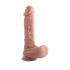 Dual Density - upínacie, realistické dildo - 20 cm (prírodné)