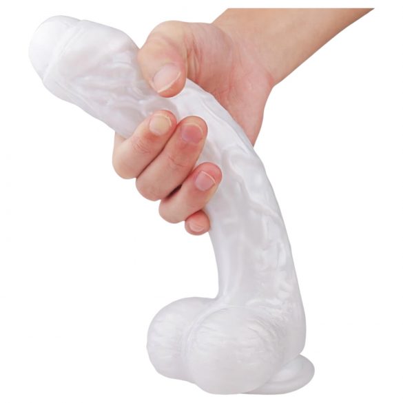 Sex HD Martin - Suction Cup, Realistic Dildo with Balls (White)