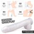 Sex HD Martin - Suction Cup, Realistic Dildo with Balls (White)