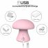 Magic Mushroom - oplaadbare gezichtsmassager (roze)