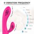 Vibrator fără fir, rezistent la apă și încălzitor (roz)