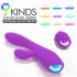 Sex HD Muses - oplaadbare, waterdichte verwarmende vibrator (paars)