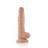 Lovetoy Real Extreme - Saugnapfbasis, Hoden-Dildo - 21cm (natur)