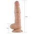 Lovetoy Real Extreme - Saugnapfbasis, Hoden-Dildo - 21cm (natur)