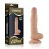 Lovetoy Real Extreme - vakuumska čašica, dildo za testise - 21 cm (prirodni)