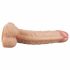 Lovetoy Real Extreme - gode point G avec ventouse et testicules - 21 cm (naturel)