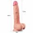 Lovetoy Nature Cock - dvojvrstvový realistický dildo - 25cm (prírodný)