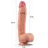 Lovetoy Nature Cock - tweelaagse realistische dildo - 30 cm (natuurlijk)