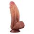 Lovetoy Nature Cock - dvojvrstvové dildo - 26 cm (prírodné)