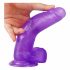 Lovetoy Jelly Studs - levensechte dildo met zuignap - 20 cm (paars)