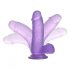 Lovetoy Jelly Studs - Basis-Dildo - 15 cm (lila)