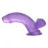 Lovetoy Jelly Studs - dildo realistico con base - 15 cm (viola)