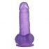 Lovetoy Jelly Studs - zuignap dildo - 15cm (paars)