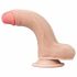 Lovetoy Sliding-Skin - Dual-Layer Suction Cup Dildo - 18cm (Natural)