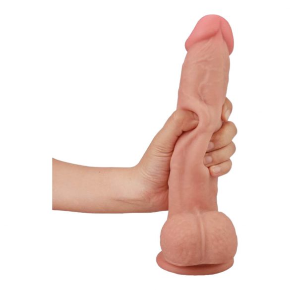 Dildo Realistico a Doppio Strato con Ventosa - Lovetoy Sliding-Skin 23cm (Naturale)