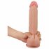 Lovetoy Sliding-Skin - dvoslojni dildo - 23 cm (prirodni)