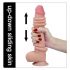 Lovetoy Sliding-Skin - divslāņu piesūceknis dildo - 23cm (dabisks)