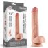 Lovetoy Sliding-Skin - divslāņu piesūceknis dildo - 23cm (dabisks)