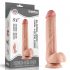 Lovetoy Sliding-Skin - dvoslojni dildo - 23 cm (prirodni)