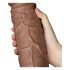 Dildo Realistico Gigante Chubby con Ventosa - 25cm (Colore Naturale)