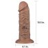 Dildo Realistico Gigante Chubby con Ventosa - 25cm (Colore Naturale)