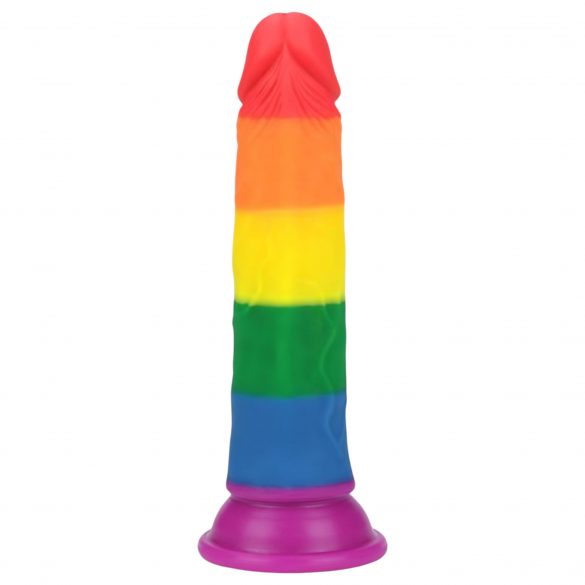 Lovetoy Prider - realistyczne dildo - 19 cm (tęcza)