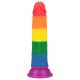 Lovetoy Prider - Lifelike Dildo - 19cm (Rainbow)