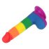 Lovetoy Prider - naturgetreuer Hoden-Dildo - 20cm (Regenbogen)