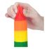 Lovetoy Prider - realistische dildo met ballen - 20cm (regenboog)