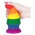 Lovetoy Prider - Dildo dilatatore anale - 15 cm (arcobaleno)